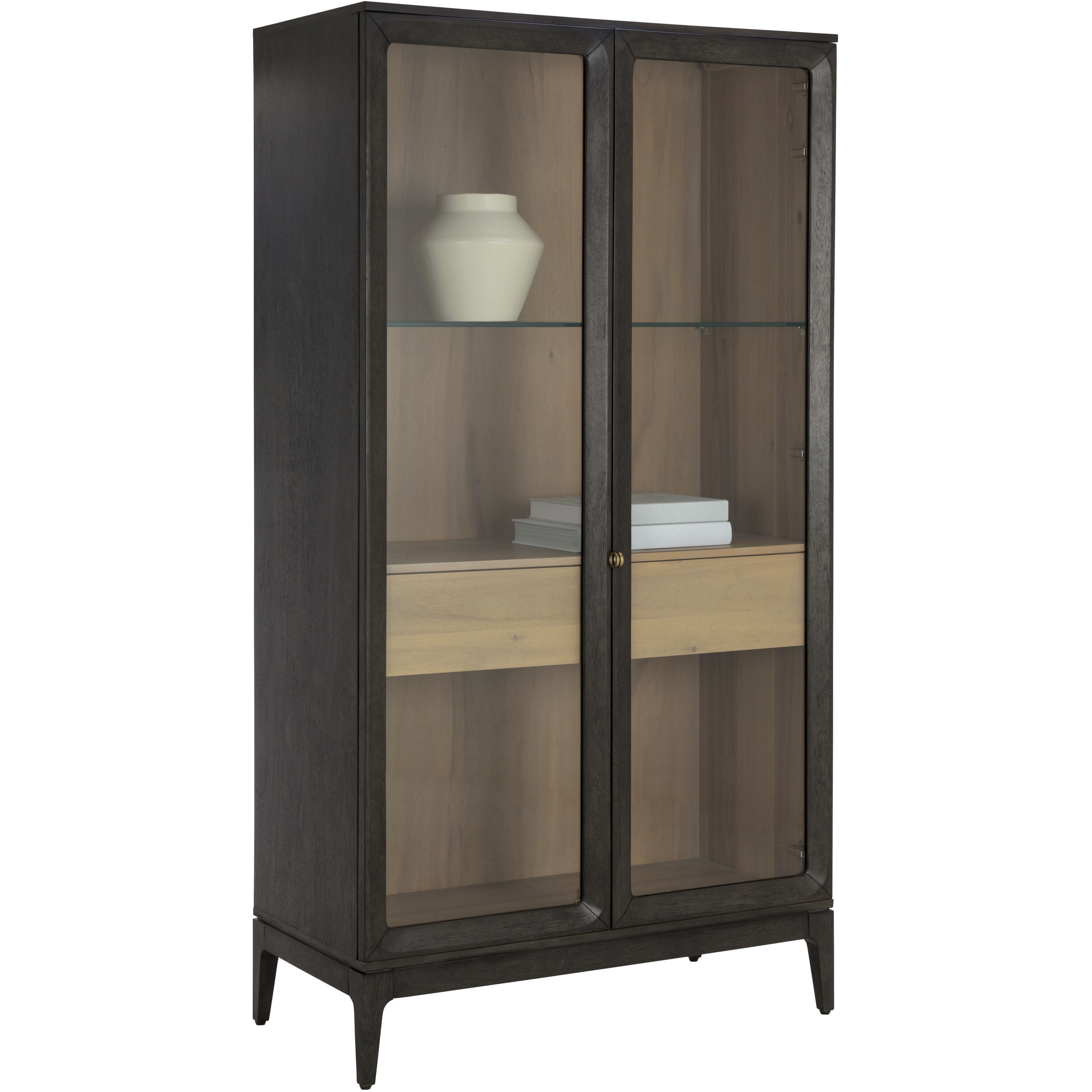 Cecilia Clear / Smoke Grey Display Cabinet